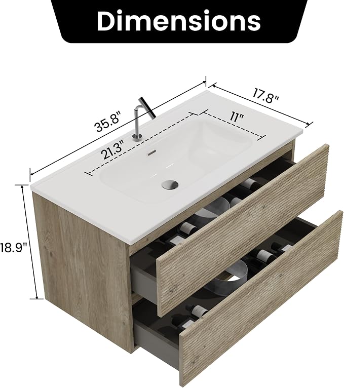 Rough Oak / Single Hole