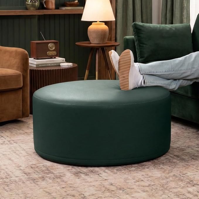 Faux Leather Hunter Green