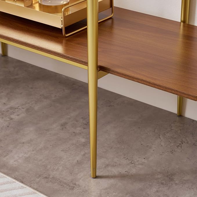 Clear & Walnut