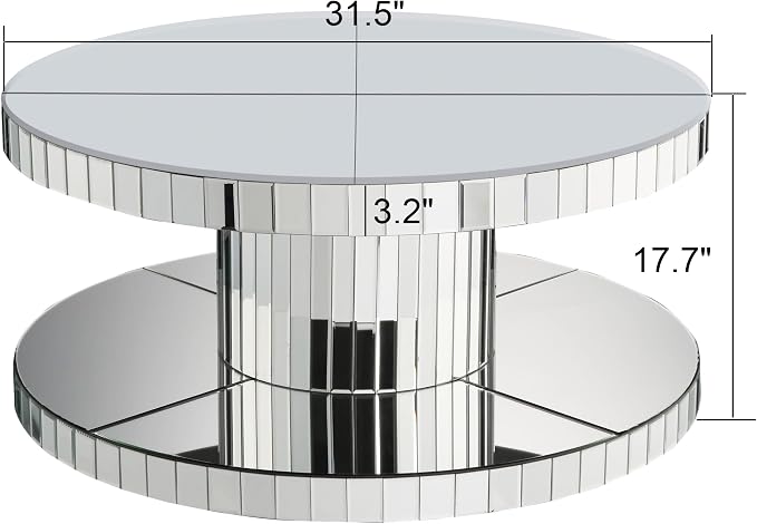 Silver Mirrored