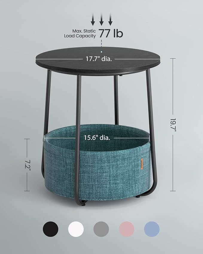 Ebony Black + Turquoise Blue