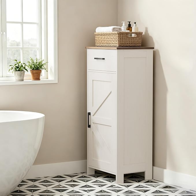 Rustic White and Brown