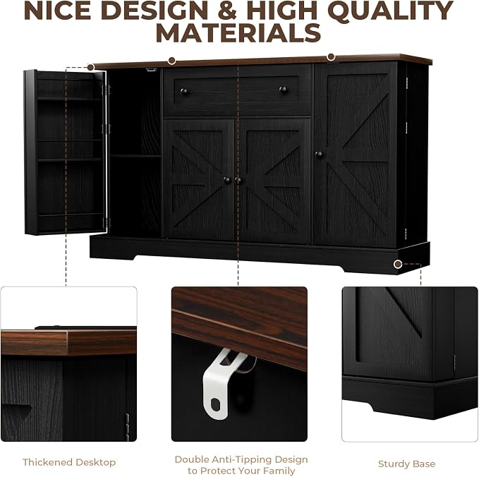 Black/Wood