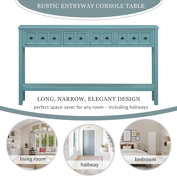 Turquoise Green 4-drawer