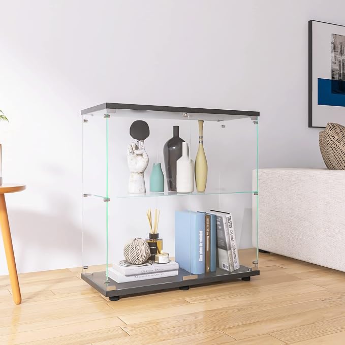 Black - 2 Doors & 2 Shelves