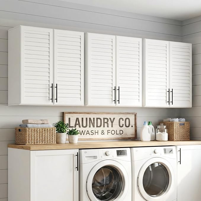 White Louvered