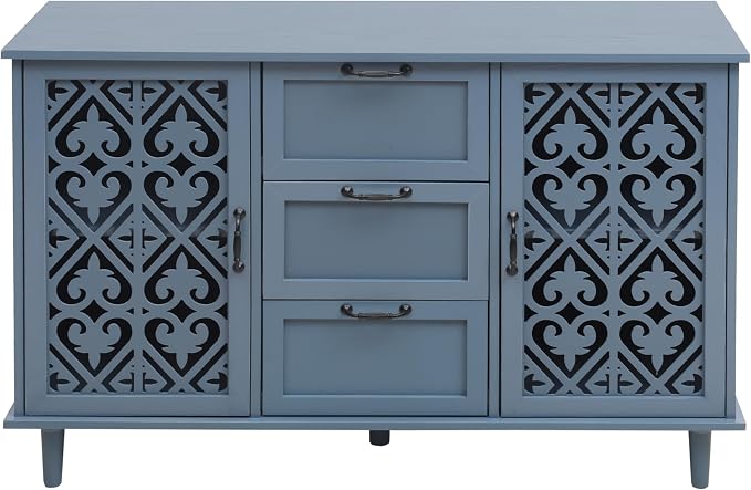Blue_2 Doors 3 Drawers
