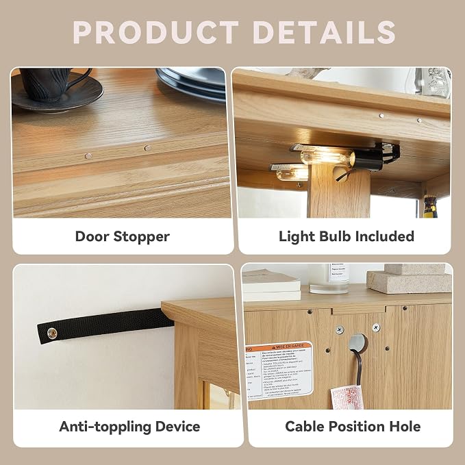 C-light Oak-with 1 Drawer