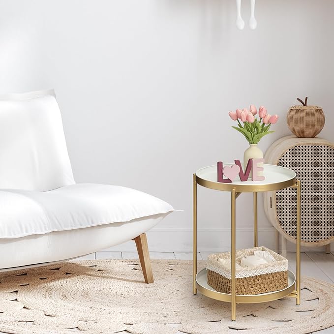 Gold + White