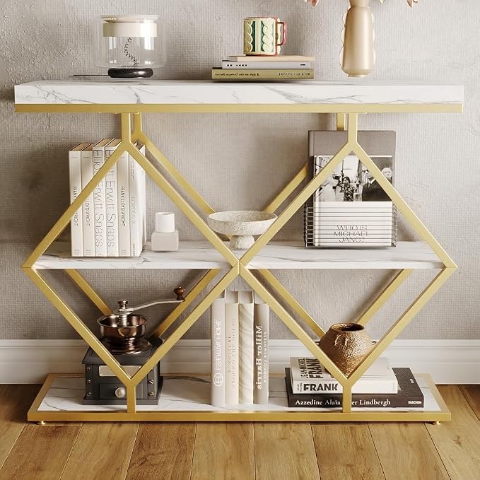 Gold Tube + Marble White
