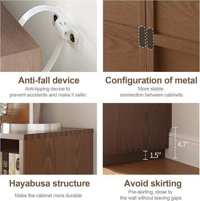 C Glass Door Walnut