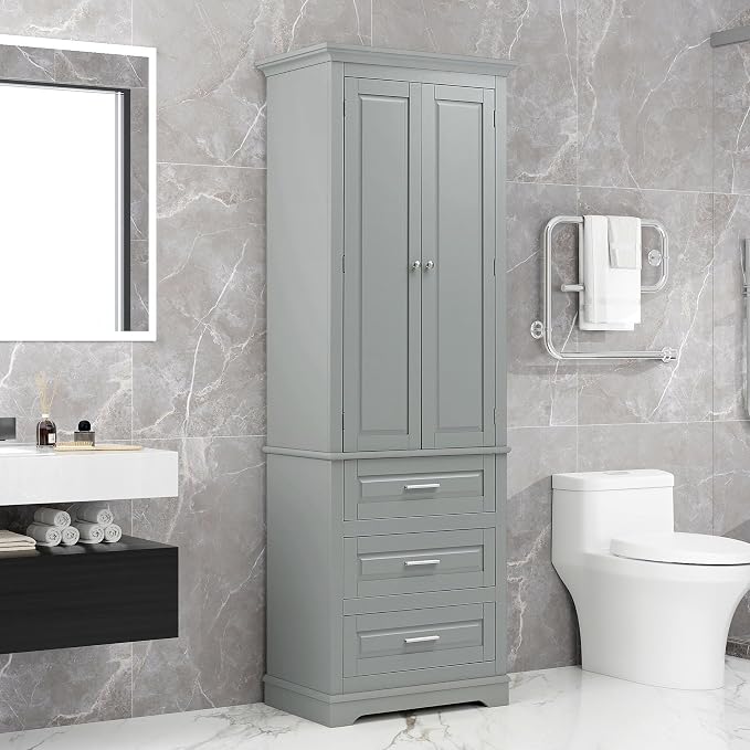 Grey 3 Drawers