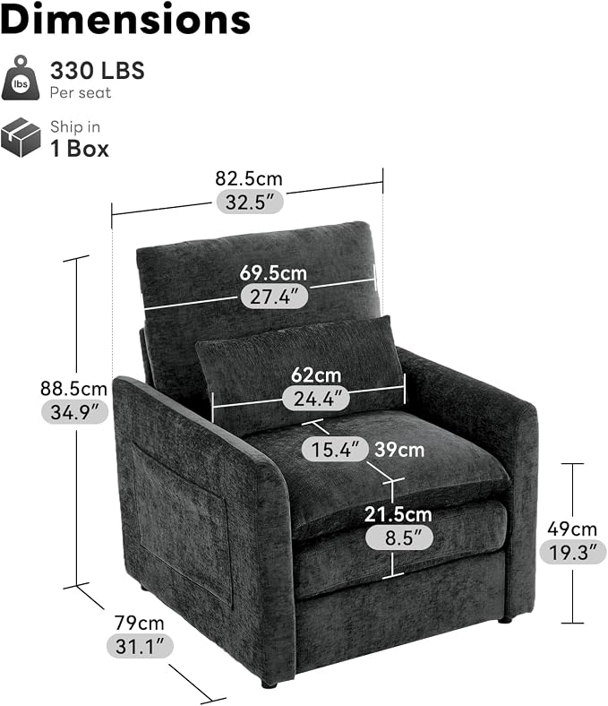 Chenille-dark Gray