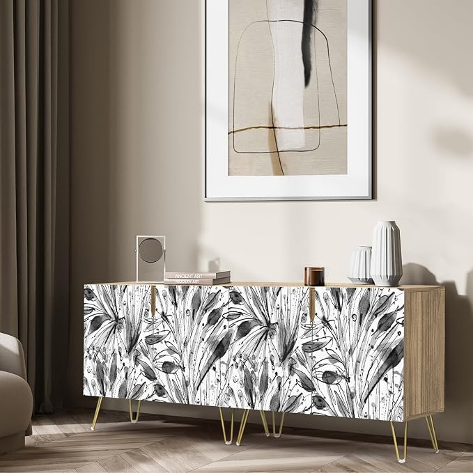 Black Wildflower Patterns