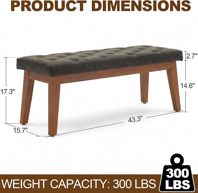 Charcoal Gray-pu-tufted