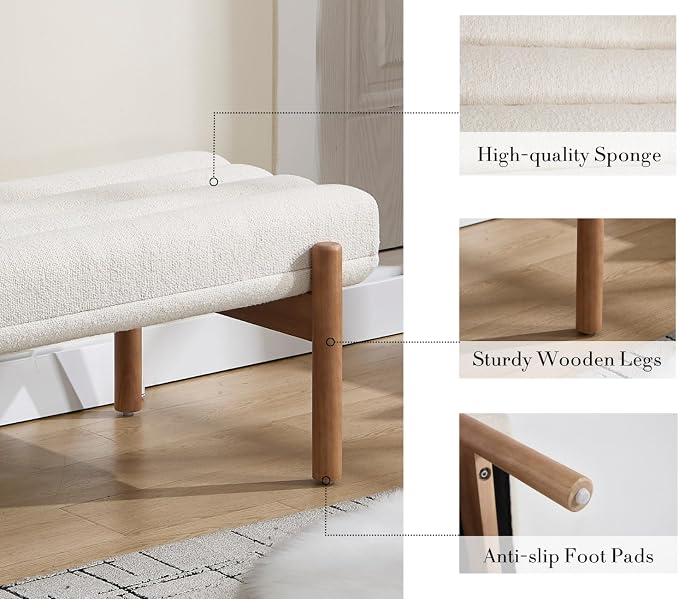 Natural Wood+beige Chenille