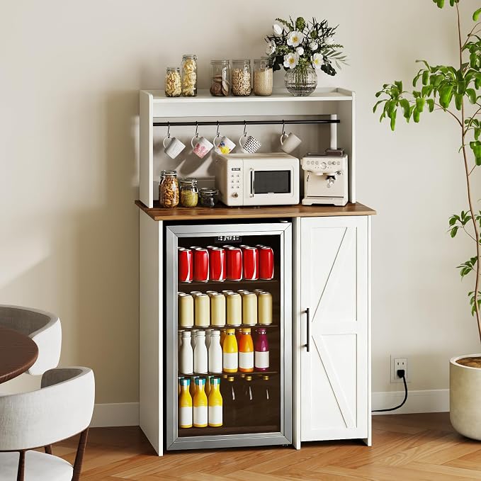 Mini Fridge Cabinet-white