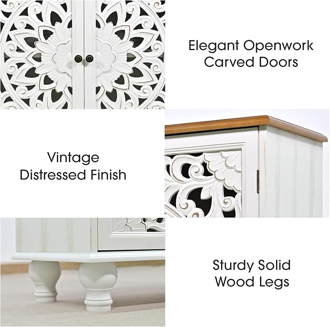 White & Walnut_2 Doors