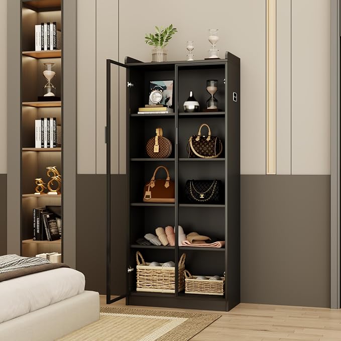 Black-transparent Acrylic Doors