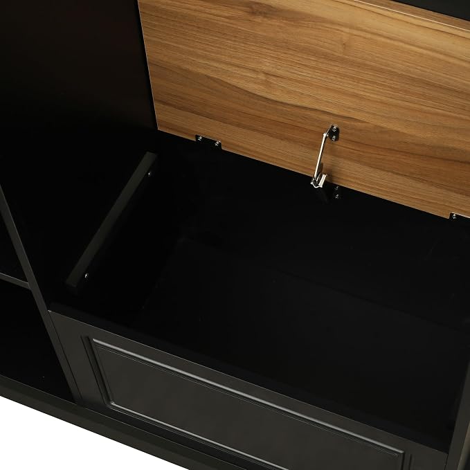 Black+different Shelves