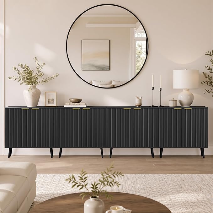 Black丨fluted Panel