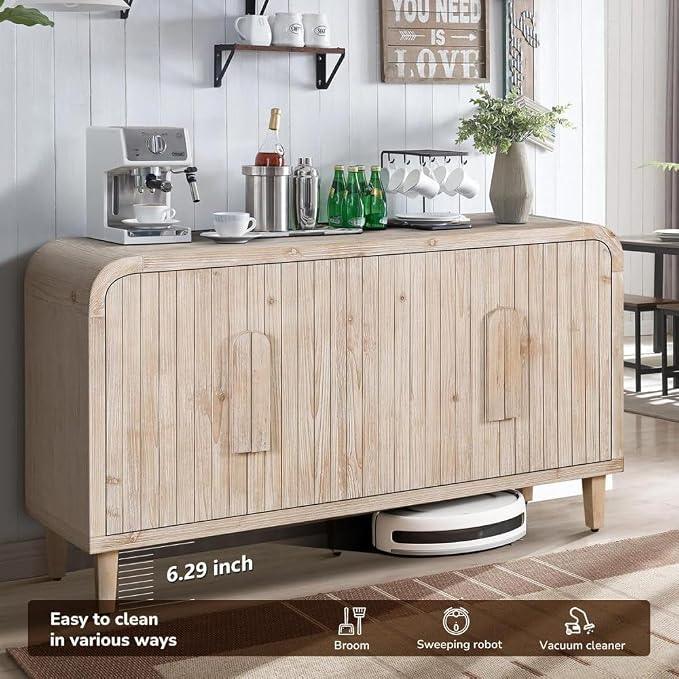 Antique White + Natural Wood Wash + Solid Wood+mdf