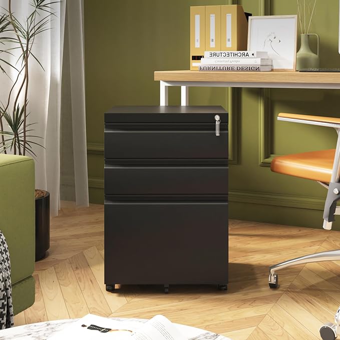 Black 3-drawer