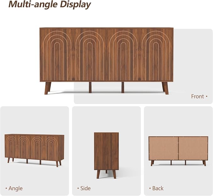 Walnut 1 Pack-4 Door