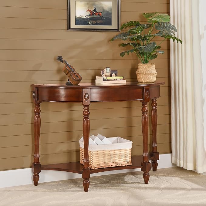 Glass Top Cherry Walnut