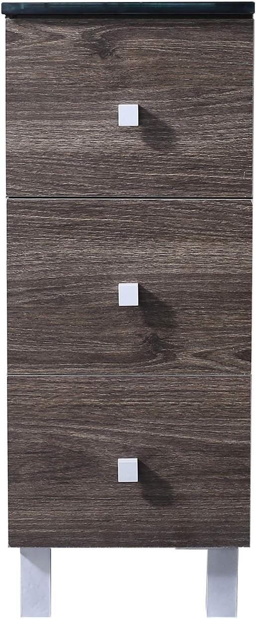 Brown Cabinet &Balck Top