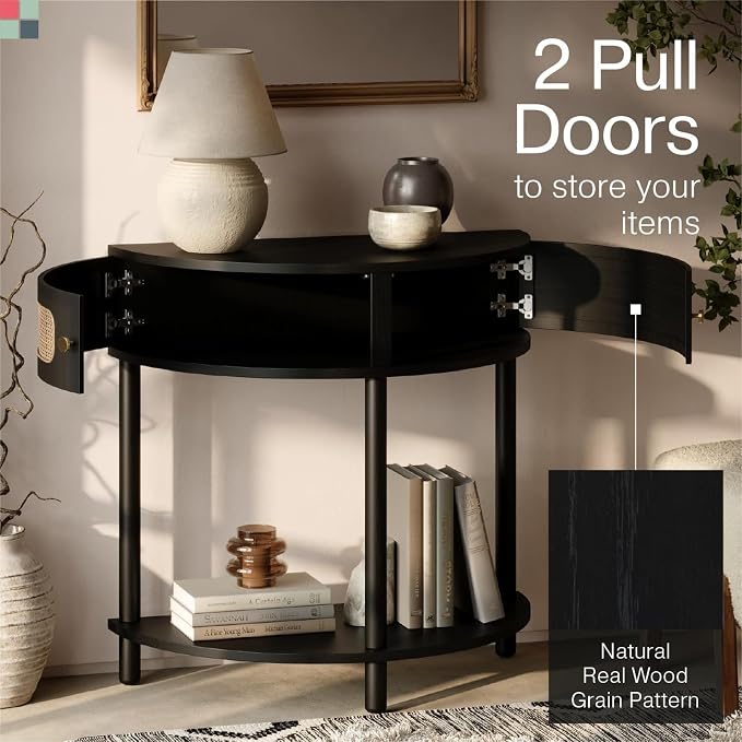 Black Oak With Brass Knobs