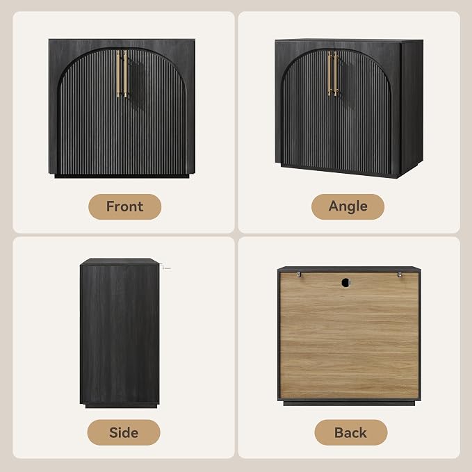 Black-fluted Doors