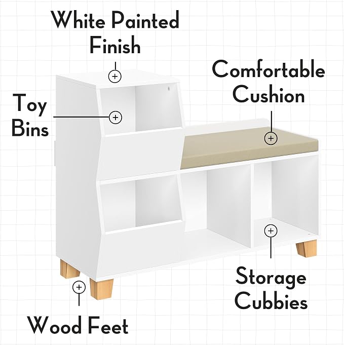 White With 2 Olive Bins