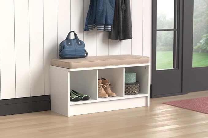White With Tan Cushion
