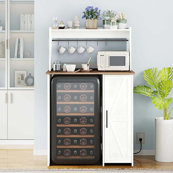 Mini Fridge Cabinet-white