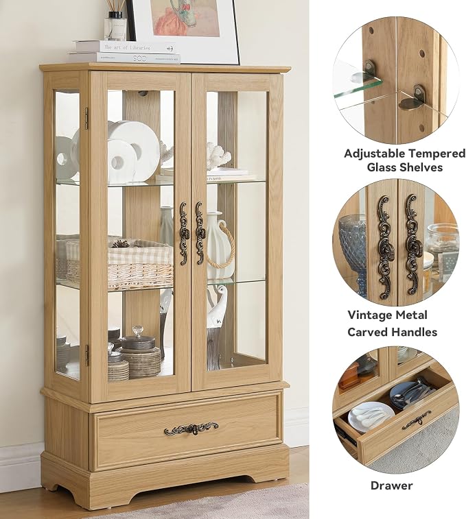 C-light Oak-with 1 Drawer