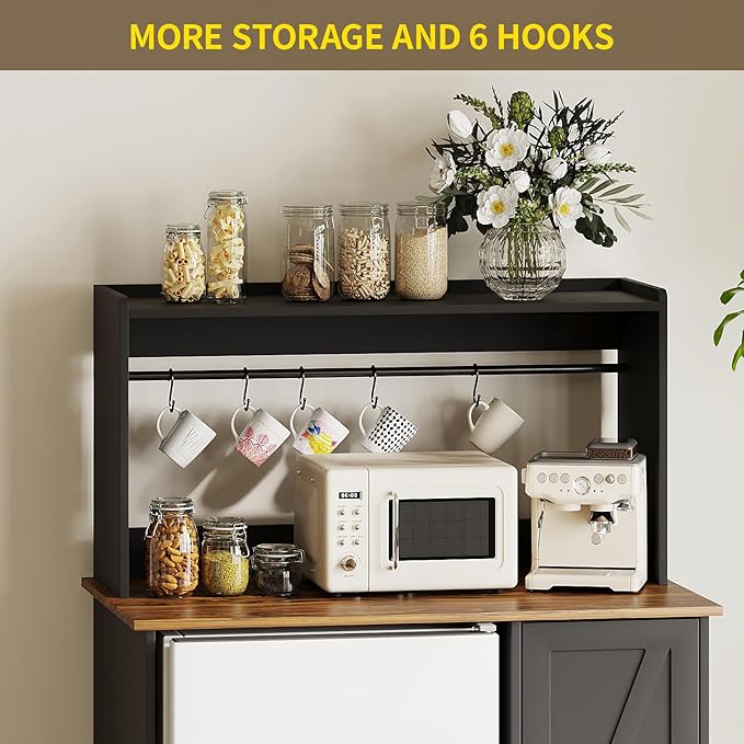 Mini Fridge Cabinet-black