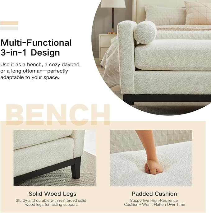 Ivory Boucle (Black Legs)