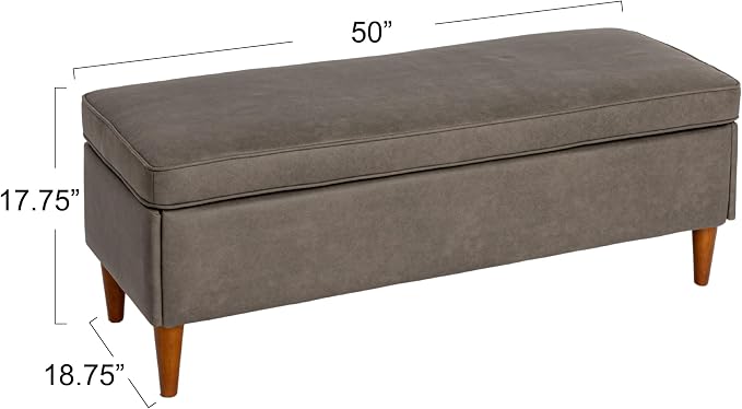 Grey Vegan Leather