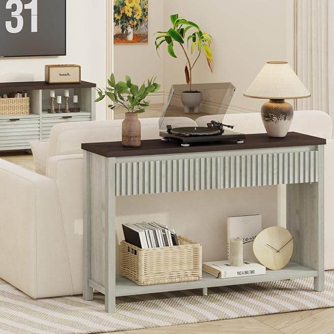 Walnut & Washed Grey