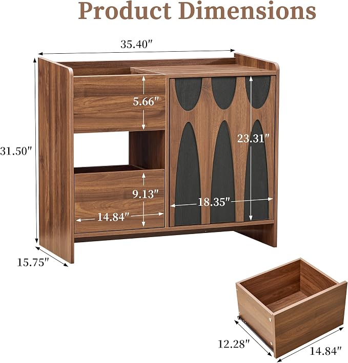 Walnut and Black