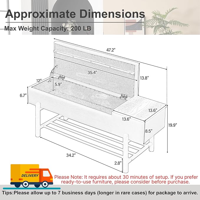 Flip-top Storage: Espresso