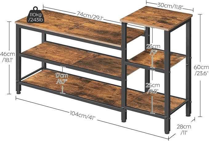 Rustic Brown + Black