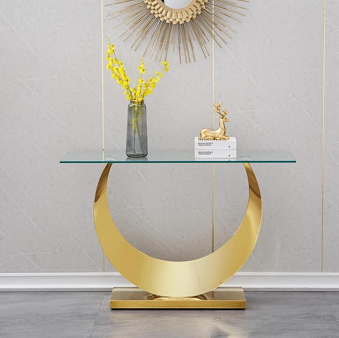 Gold Console Table