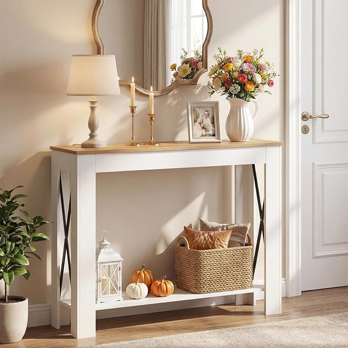 White + Light Walnut