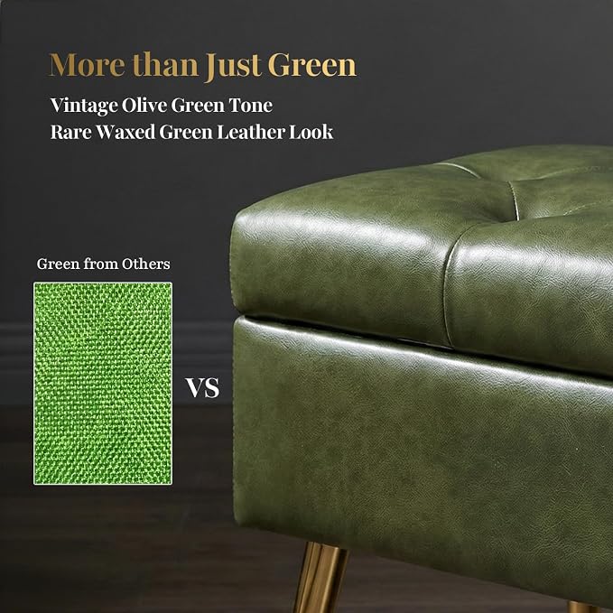 Leather Olive Green