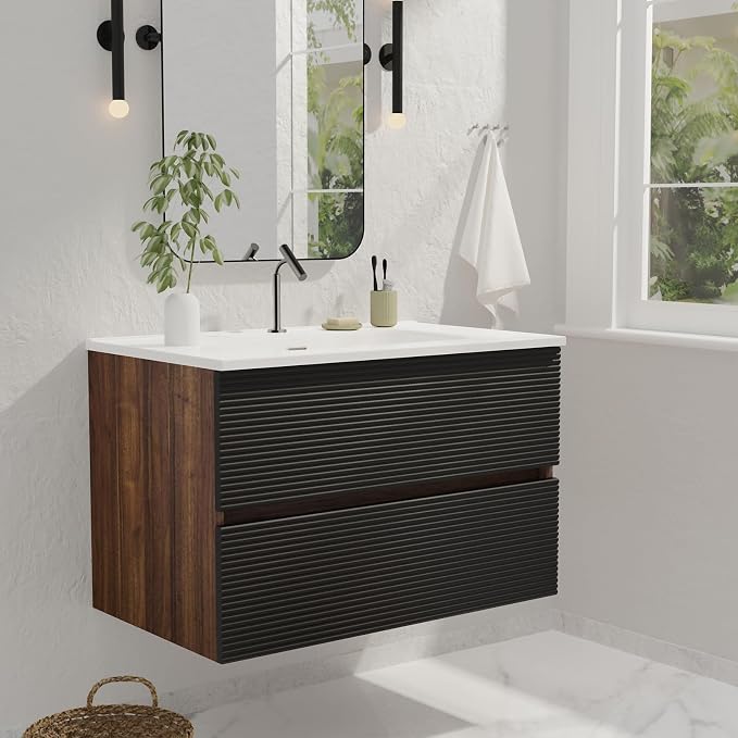 Walnut+black / Single Hole