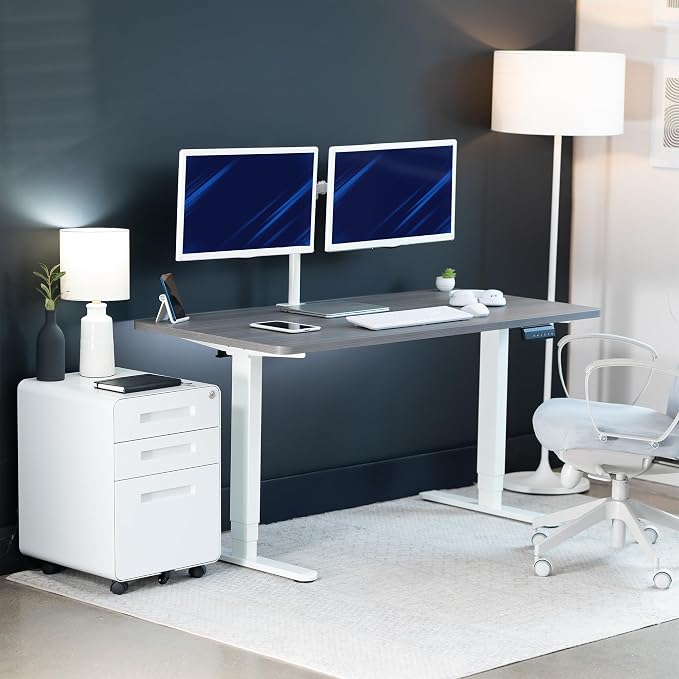Dark Gray Top / White Frame