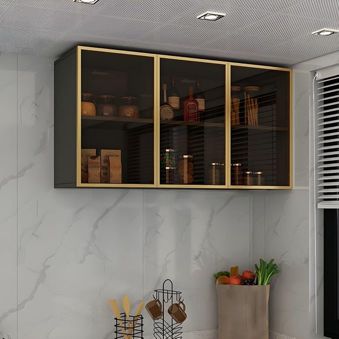 Gray Gold Frame-brown Glass