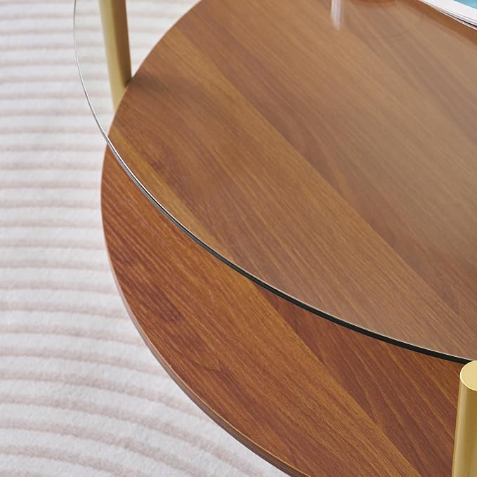 Clear & Walnut